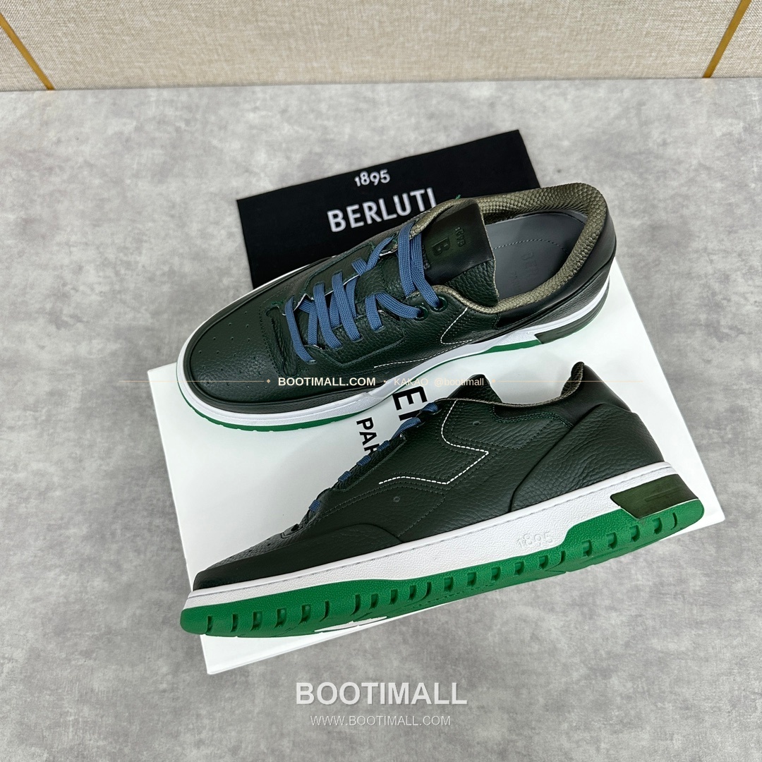 벨루티 플레이오프 송아지가죽 파티나 멀티컬러 스니커즈 Berluti Playoff Calfskin Patina Multicolor Sneakers 3