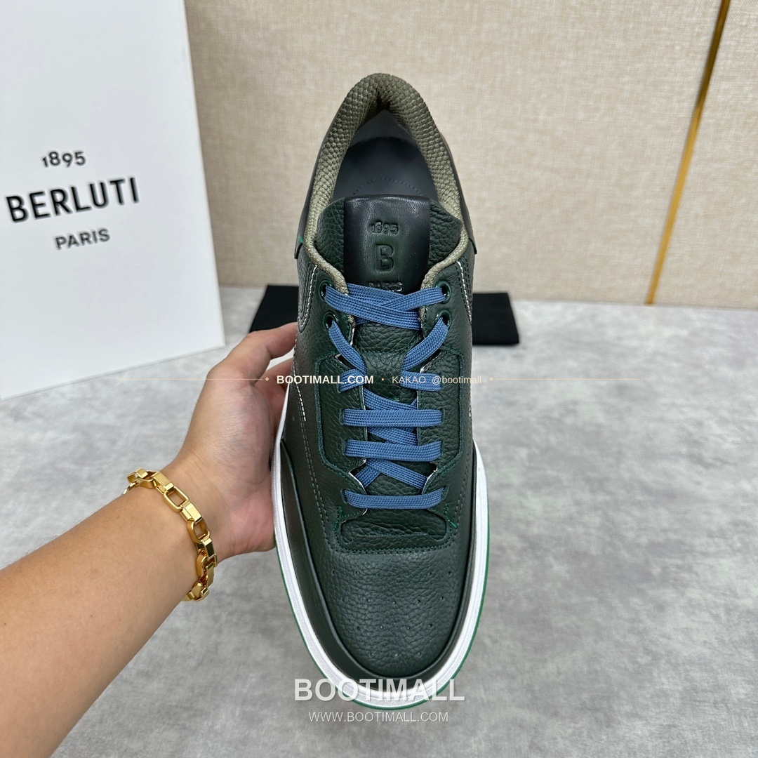 벨루티 플레이오프 송아지가죽 파티나 멀티컬러 스니커즈 Berluti Playoff Calfskin Patina Multicolor Sneakers 5