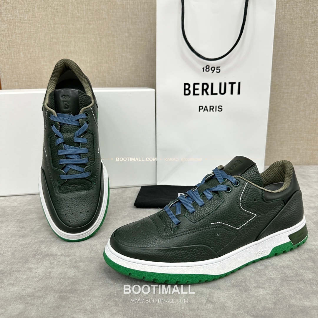 벨루티 플레이오프 송아지가죽 파티나 멀티컬러 스니커즈 Berluti Playoff Calfskin Patina Multicolor Sneakers 6