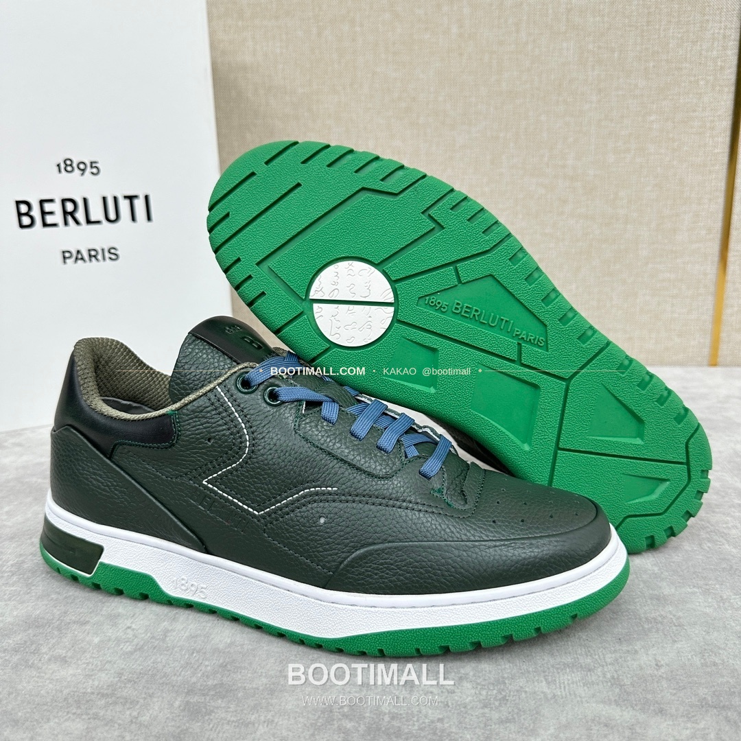벨루티 플레이오프 송아지가죽 파티나 멀티컬러 스니커즈 Berluti Playoff Calfskin Patina Multicolor Sneakers 8