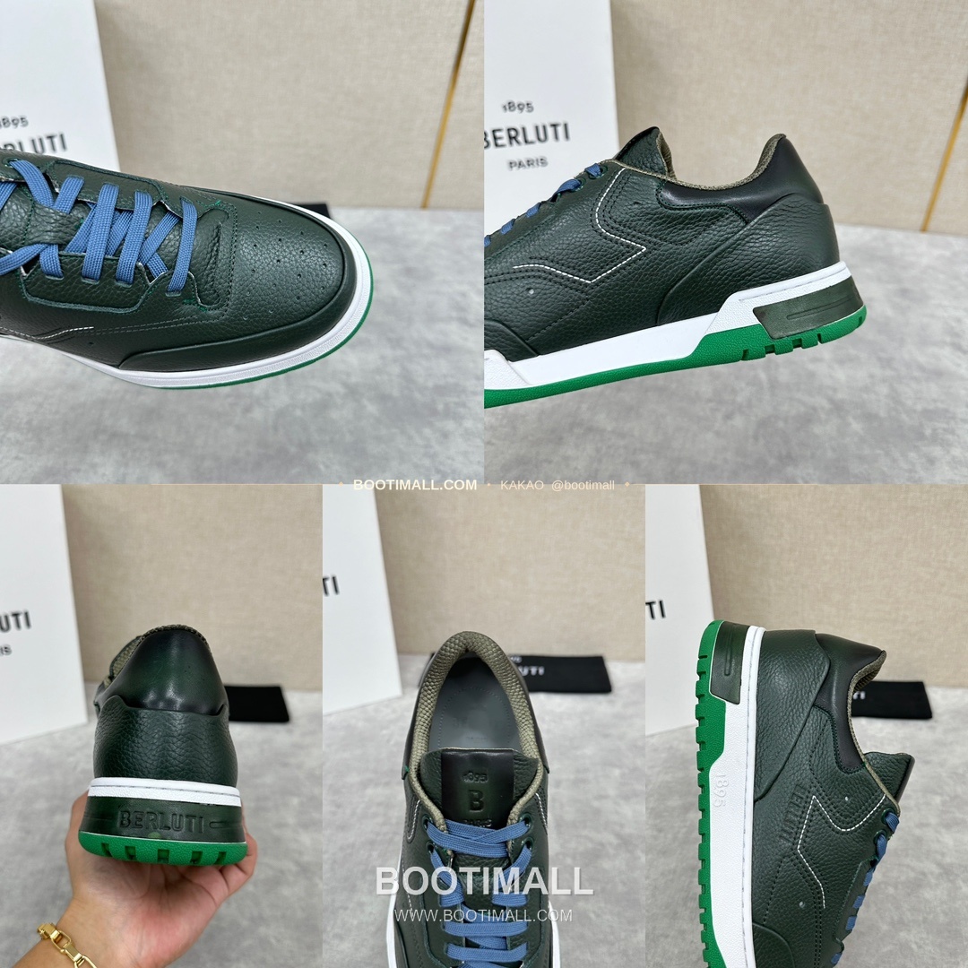 벨루티 플레이오프 송아지가죽 파티나 멀티컬러 스니커즈 Berluti Playoff Calfskin Patina Multicolor Sneakers 9