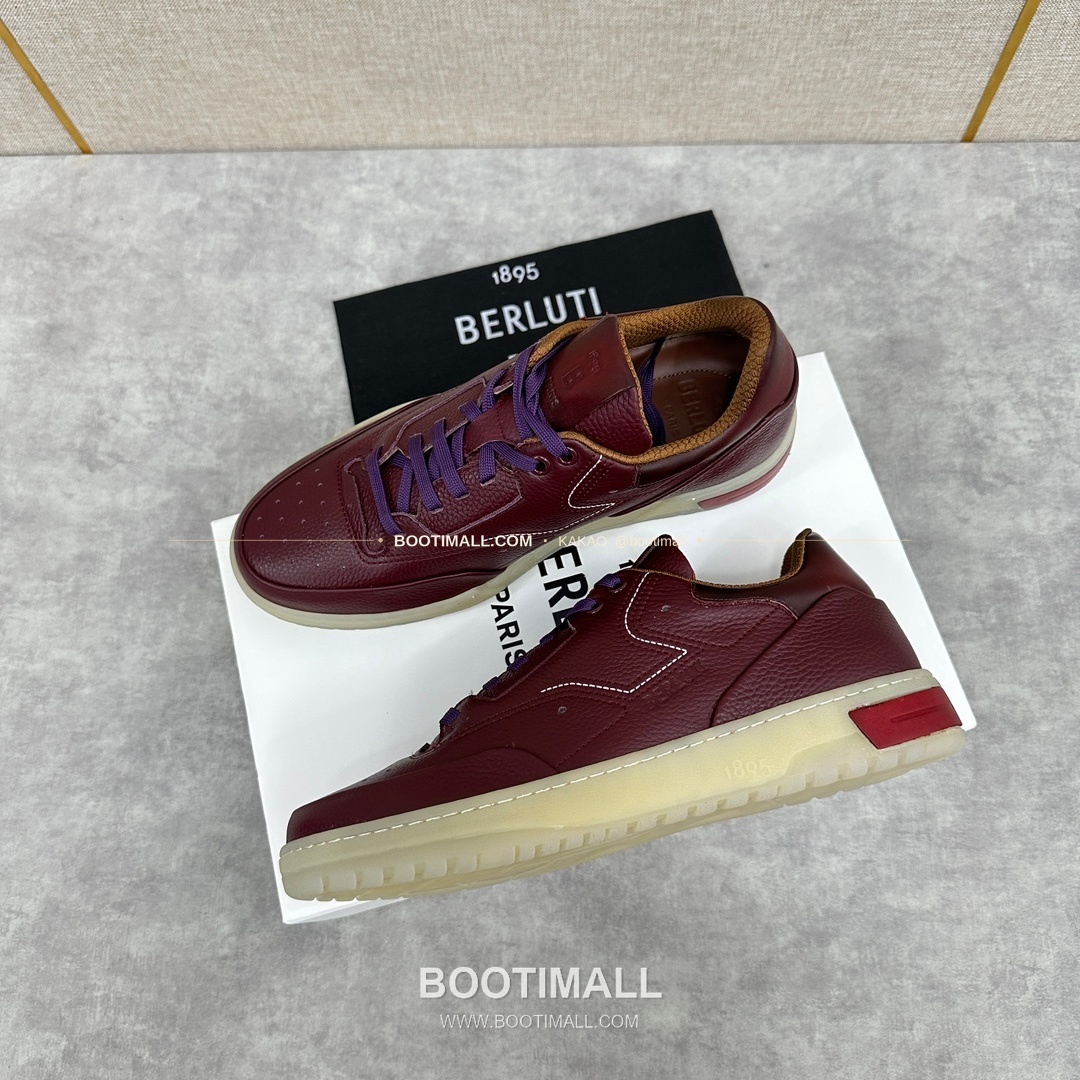 벨루티 플레이오프 송아지가죽 파티나 멀티컬러 스니커즈 Berluti Playoff Calfskin Patina Multicolor Sneakers 3