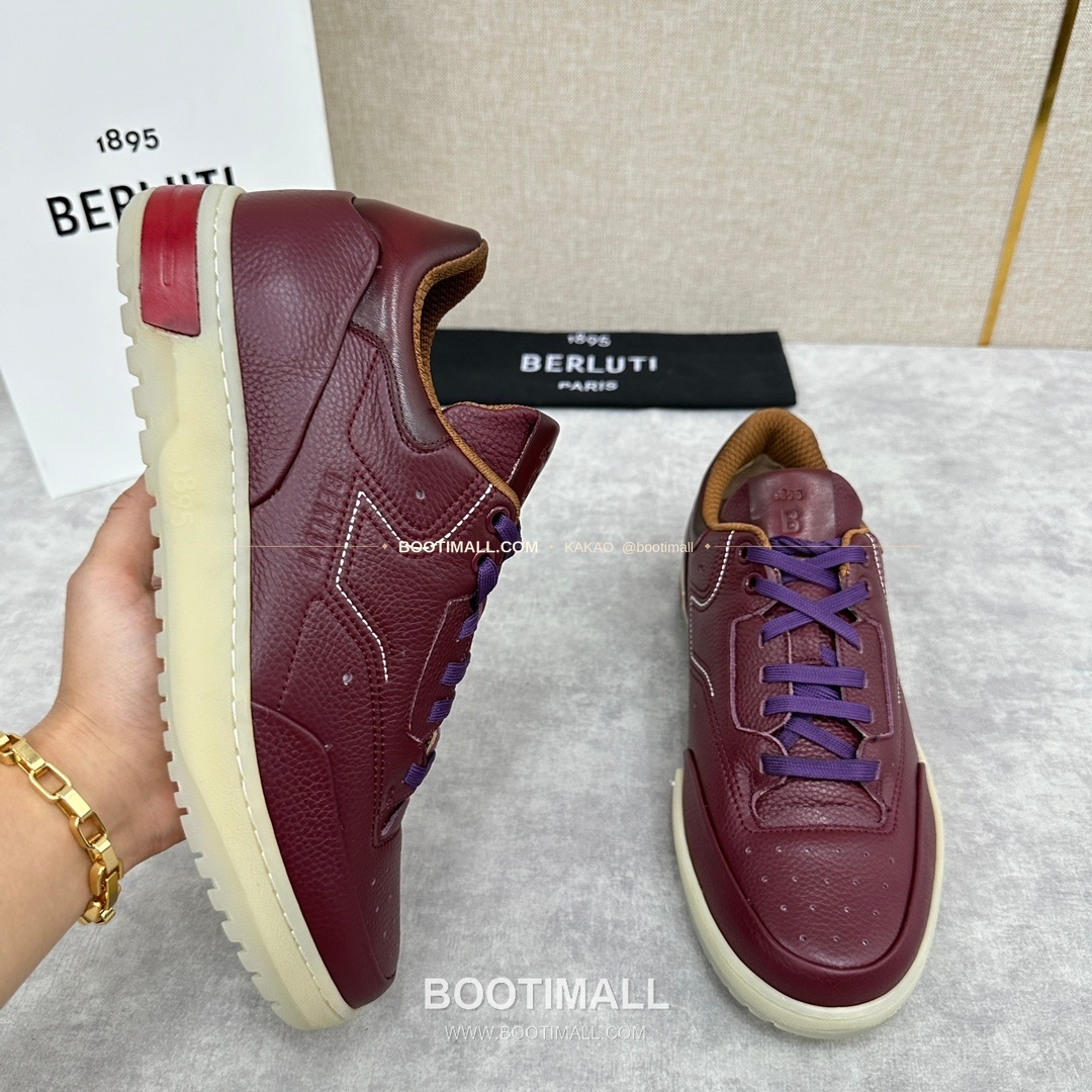벨루티 플레이오프 송아지가죽 파티나 멀티컬러 스니커즈 Berluti Playoff Calfskin Patina Multicolor Sneakers 4