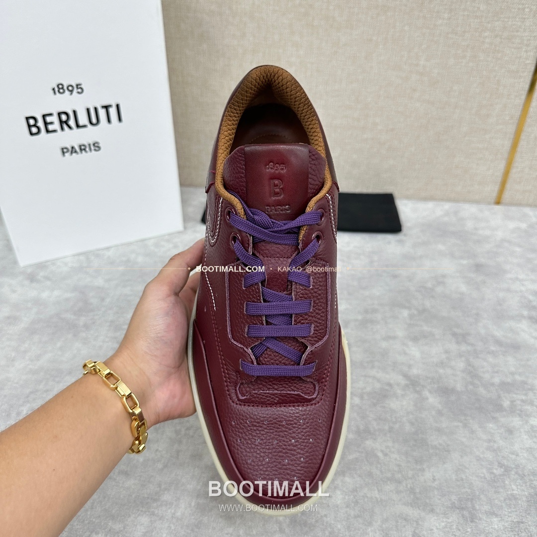 벨루티 플레이오프 송아지가죽 파티나 멀티컬러 스니커즈 Berluti Playoff Calfskin Patina Multicolor Sneakers 5