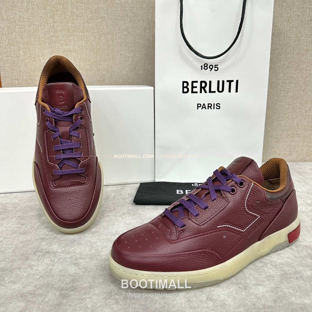 벨루티 플레이오프 송아지가죽 파티나 멀티컬러 스니커즈 Berluti Playoff Calfskin Patina Multicolor Sneakers 6