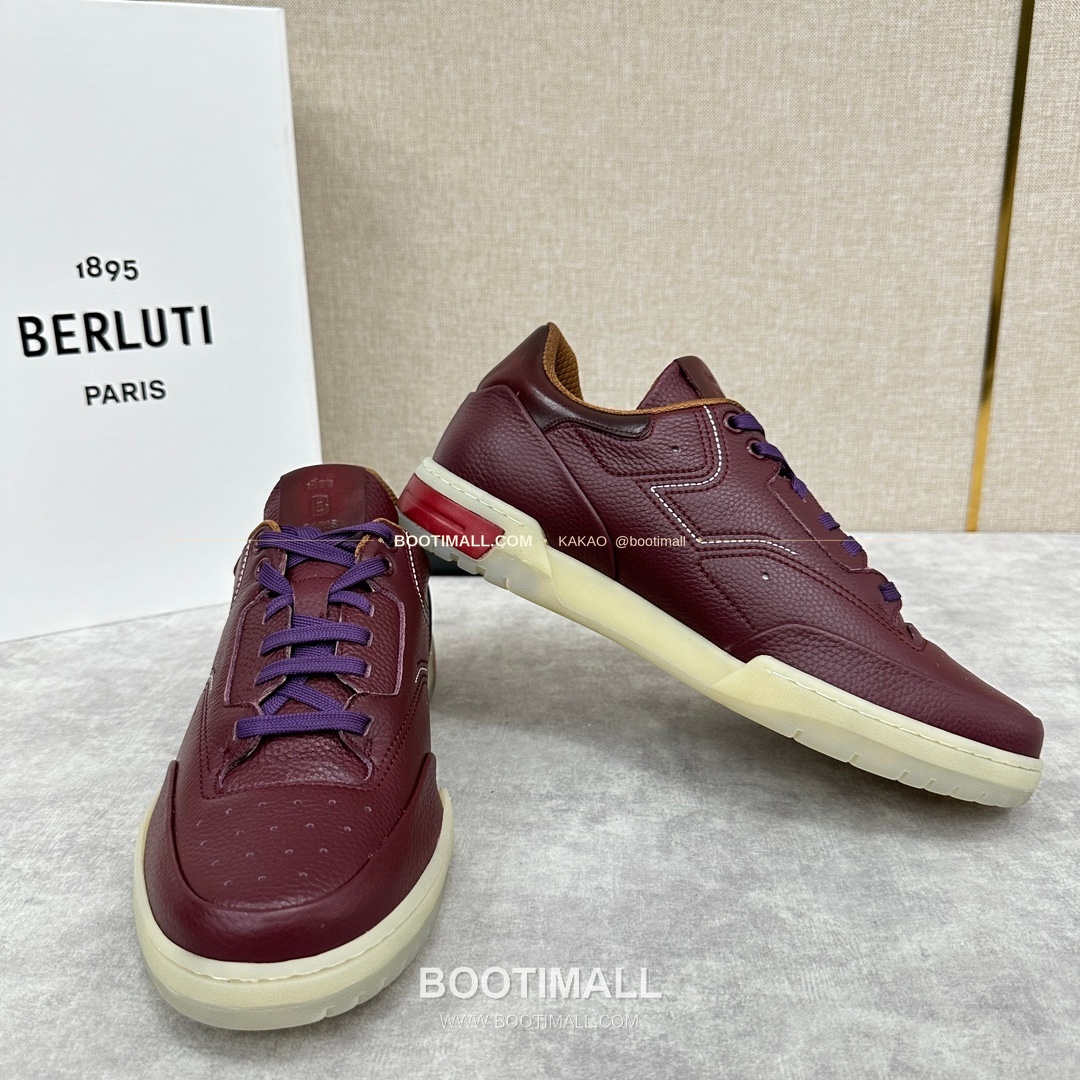 벨루티 플레이오프 송아지가죽 파티나 멀티컬러 스니커즈 Berluti Playoff Calfskin Patina Multicolor Sneakers 7