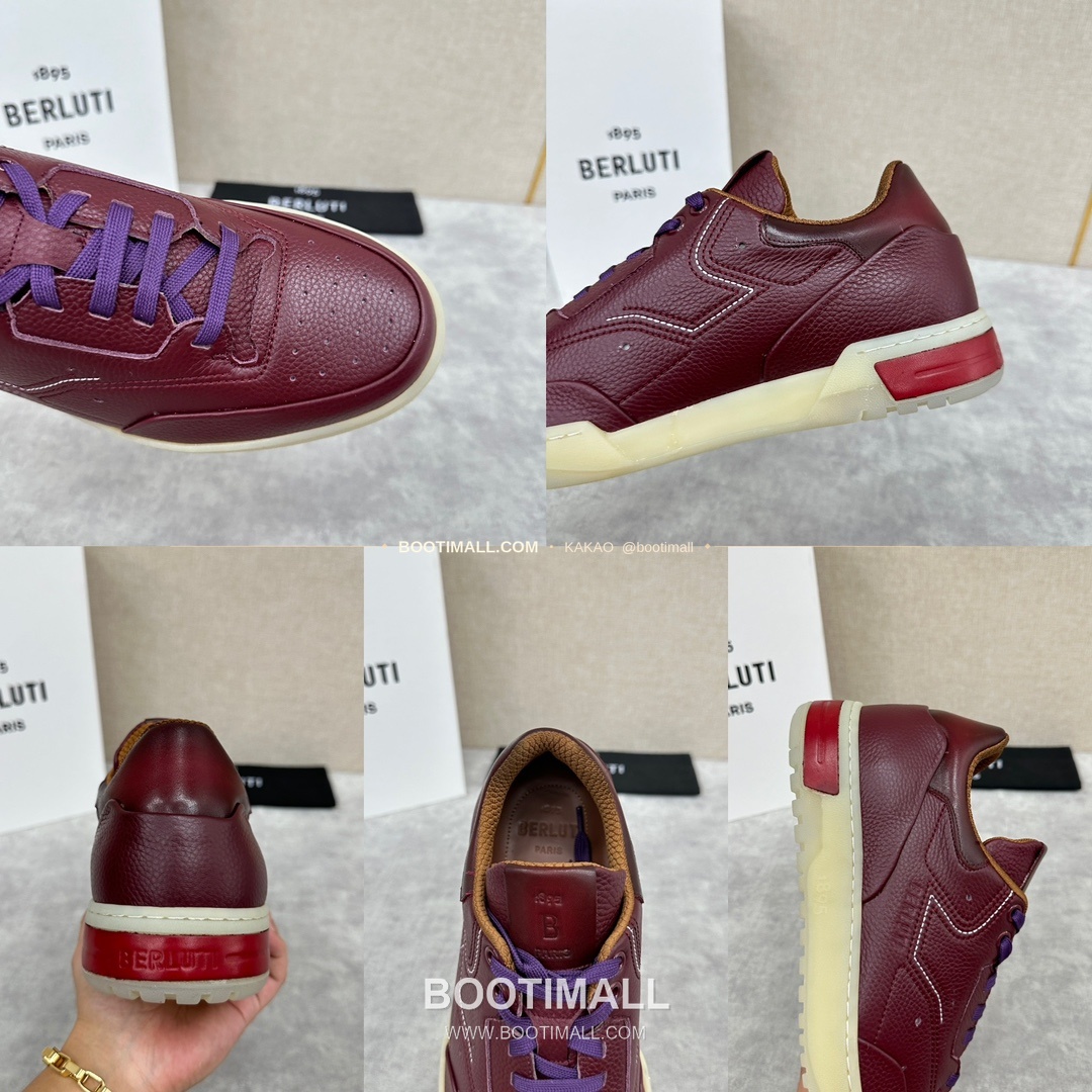 벨루티 플레이오프 송아지가죽 파티나 멀티컬러 스니커즈 Berluti Playoff Calfskin Patina Multicolor Sneakers 9