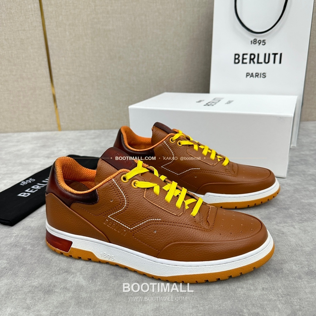 벨루티 플레이오프 송아지가죽 파티나 멀티컬러 스니커즈 Berluti Playoff Calfskin Patina Multicolor Sneakers 2