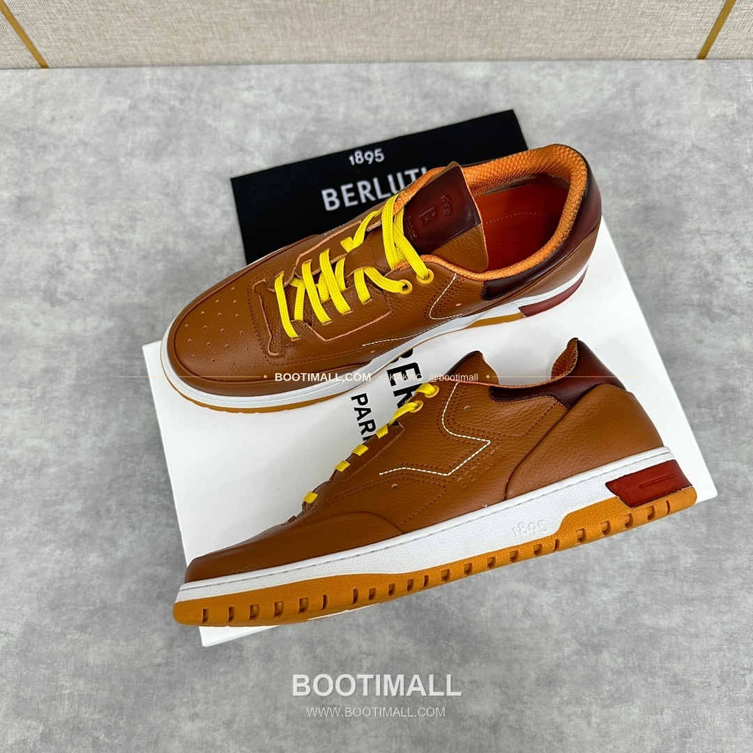 벨루티 플레이오프 송아지가죽 파티나 멀티컬러 스니커즈 Berluti Playoff Calfskin Patina Multicolor Sneakers 3