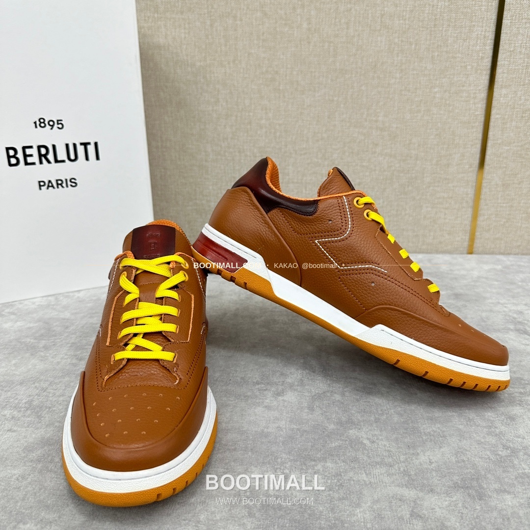 벨루티 플레이오프 송아지가죽 파티나 멀티컬러 스니커즈 Berluti Playoff Calfskin Patina Multicolor Sneakers 7