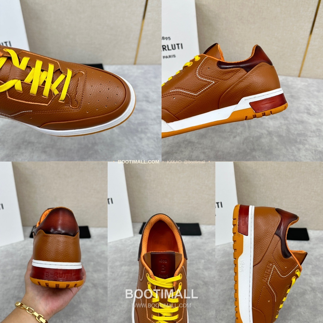 벨루티 플레이오프 송아지가죽 파티나 멀티컬러 스니커즈 Berluti Playoff Calfskin Patina Multicolor Sneakers 9