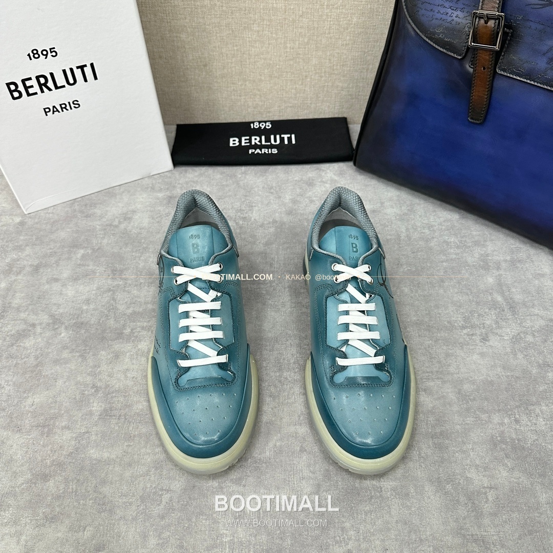 벨루티 플레이오프 송아지가죽 파티나 멀티컬러 스니커즈 Berluti Playoff Calfskin Patina Multicolor Sneakers 1