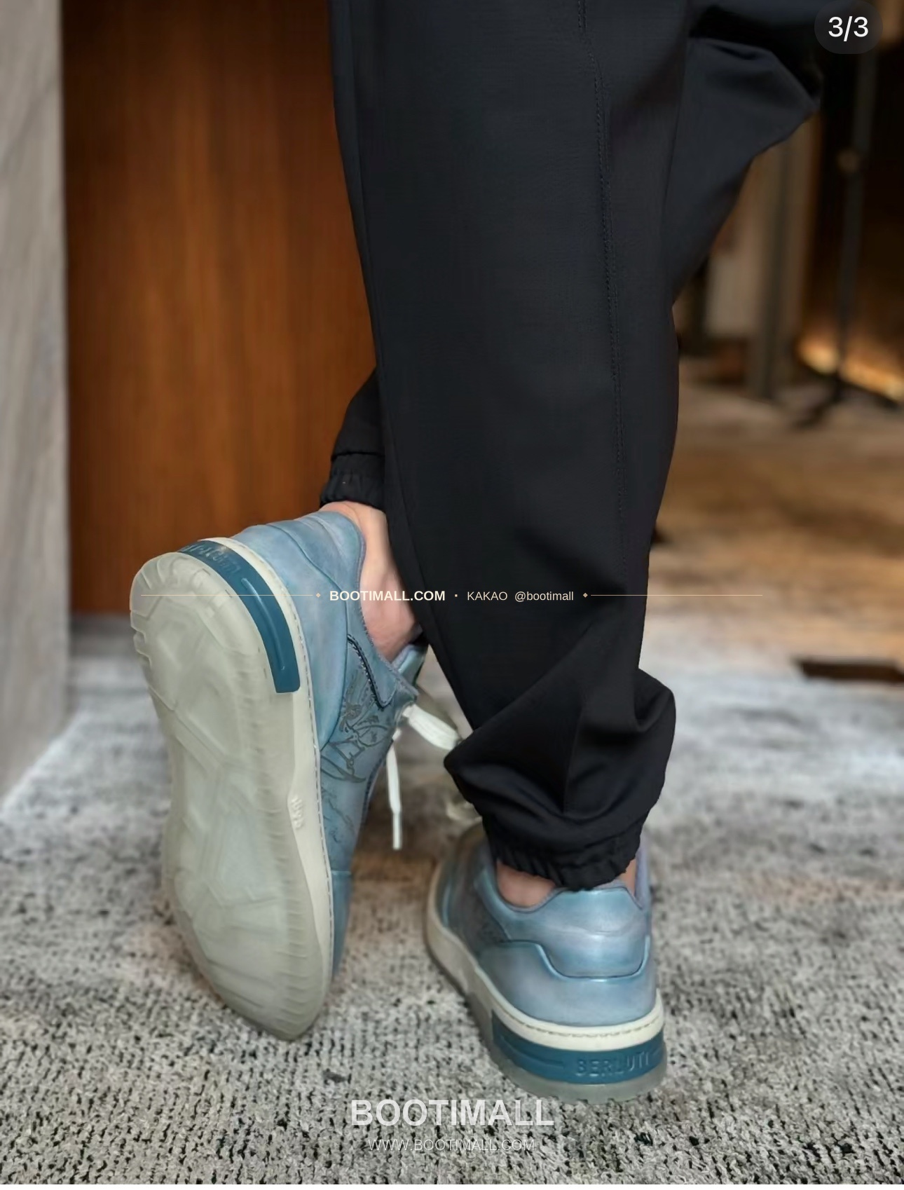 벨루티 플레이오프 송아지가죽 파티나 멀티컬러 스니커즈 Berluti Playoff Calfskin Patina Multicolor Sneakers 8