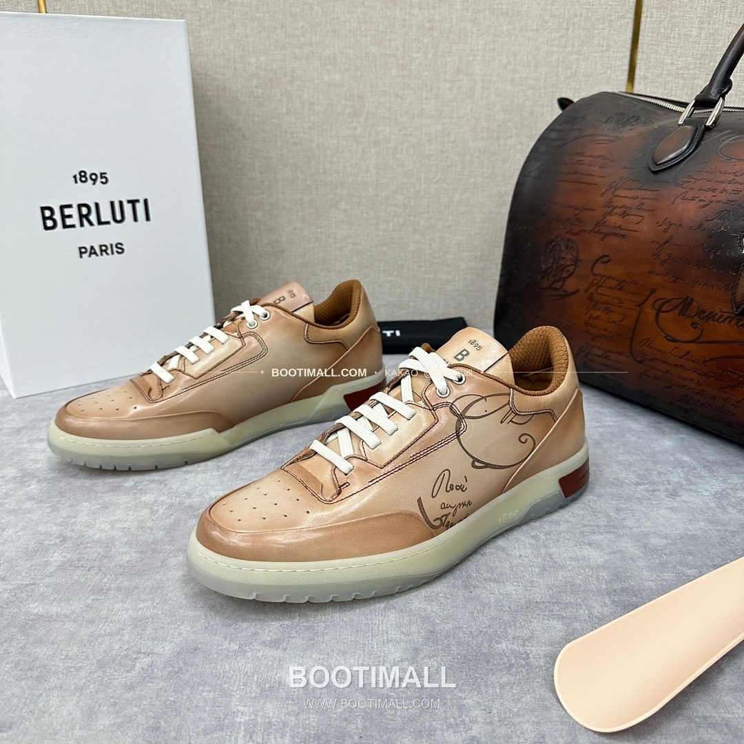 벨루티 플레이오프 송아지가죽 파티나 멀티컬러 스니커즈 Berluti Playoff Calfskin Patina Multicolor Sneakers 6