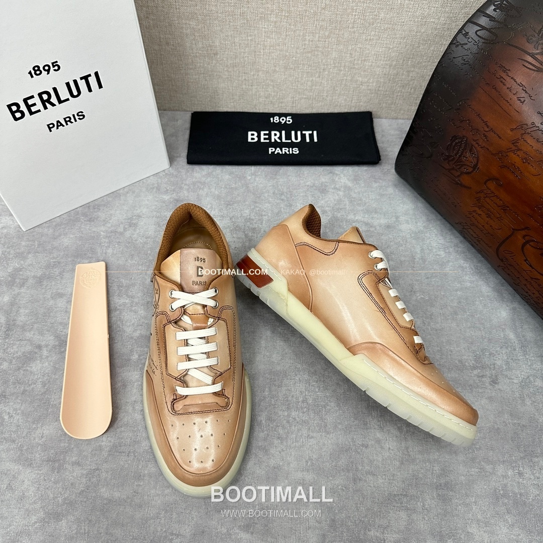 벨루티 플레이오프 송아지가죽 파티나 멀티컬러 스니커즈 Berluti Playoff Calfskin Patina Multicolor Sneakers 7
