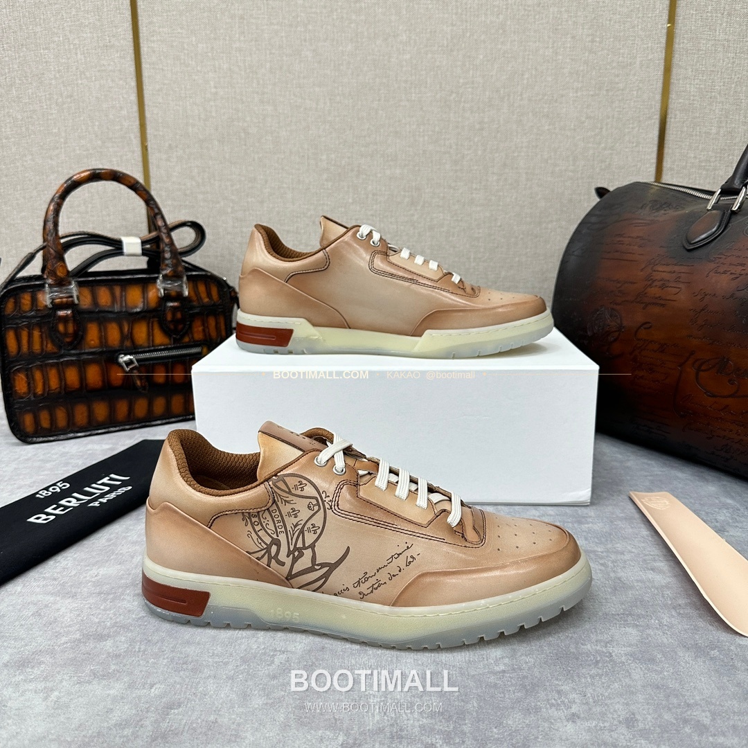 벨루티 플레이오프 송아지가죽 파티나 멀티컬러 스니커즈 Berluti Playoff Calfskin Patina Multicolor Sneakers 8