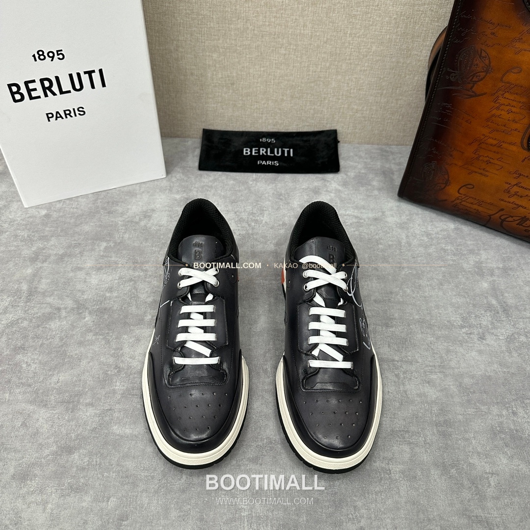 벨루티 플레이오프 송아지가죽 파티나 멀티컬러 스니커즈 Berluti Playoff Calfskin Patina Multicolor Sneakers 1