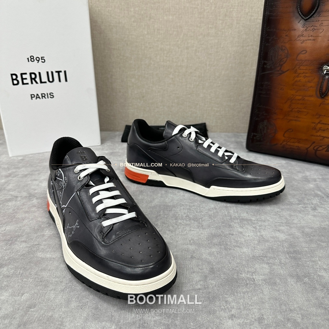 벨루티 플레이오프 송아지가죽 파티나 멀티컬러 스니커즈 Berluti Playoff Calfskin Patina Multicolor Sneakers 2