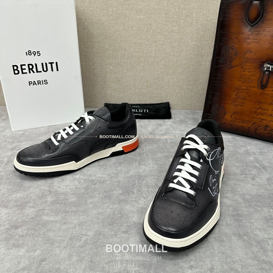 벨루티 플레이오프 송아지가죽 파티나 멀티컬러 스니커즈 Berluti Playoff Calfskin Patina Multicolor Sneakers 3