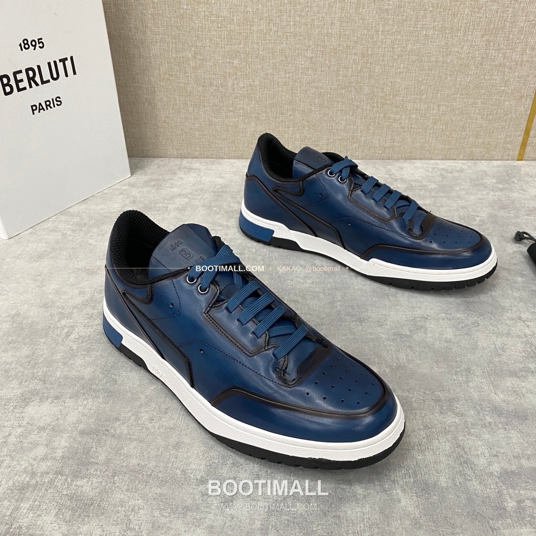 벨루티 플레이오프 송아지가죽 파티나 멀티컬러 스니커즈 Berluti Playoff Calfskin Patina Multicolor Sneakers 2