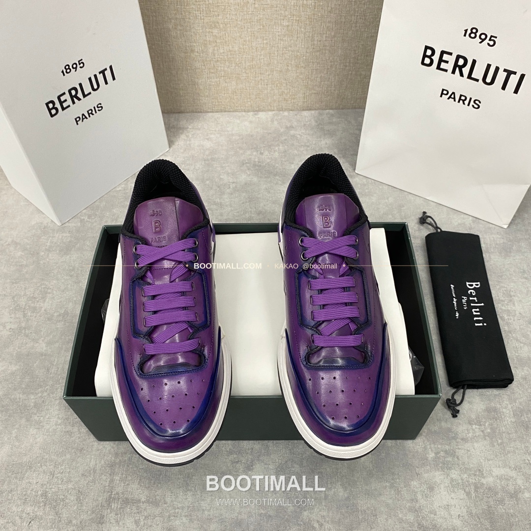 벨루티 플레이오프 송아지가죽 파티나 멀티컬러 스니커즈 Berluti Playoff Calfskin Patina Multicolor Sneakers 1