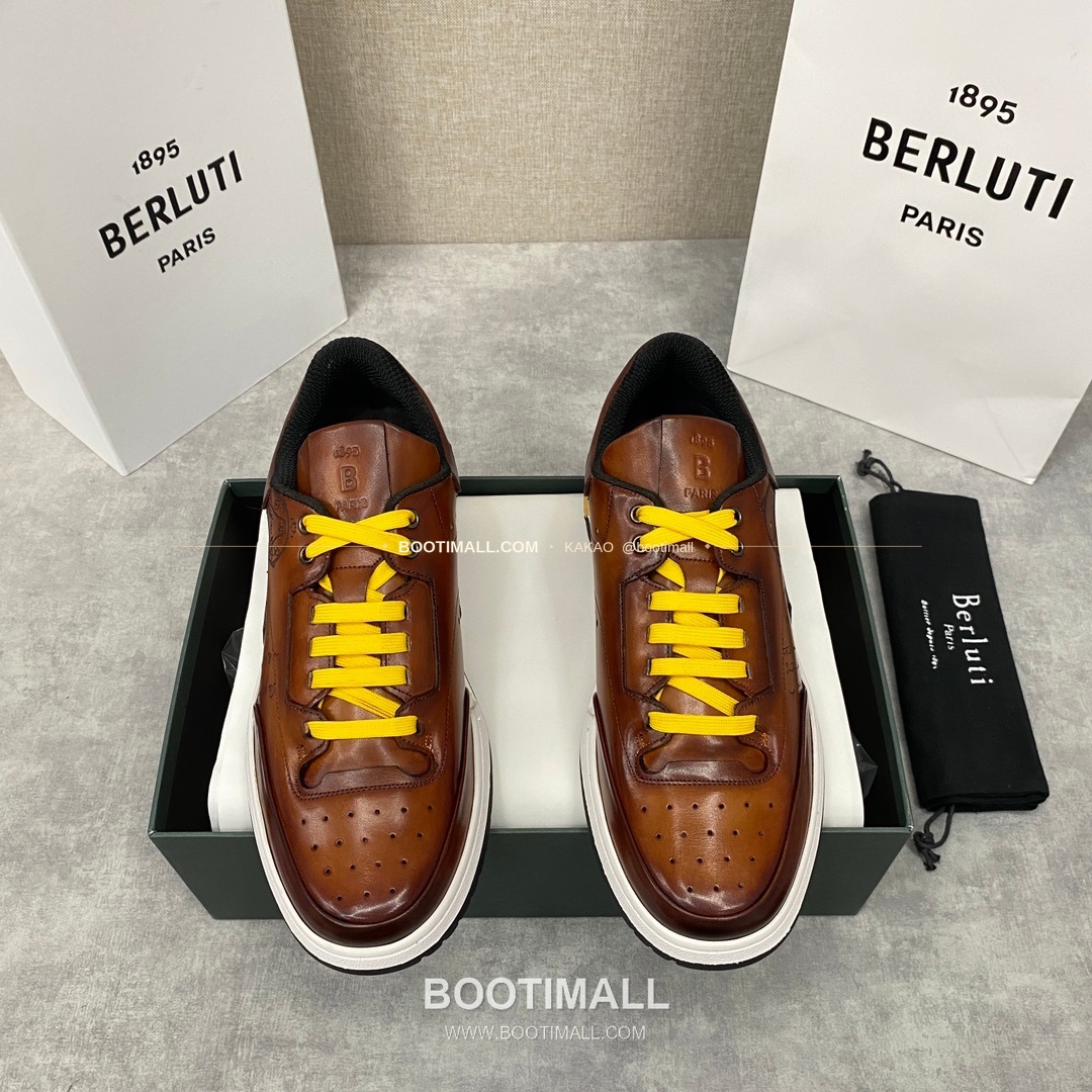 벨루티 플레이오프 송아지가죽 파티나 멀티컬러 스니커즈 Berluti Playoff Calfskin Patina Multicolor Sneakers 1