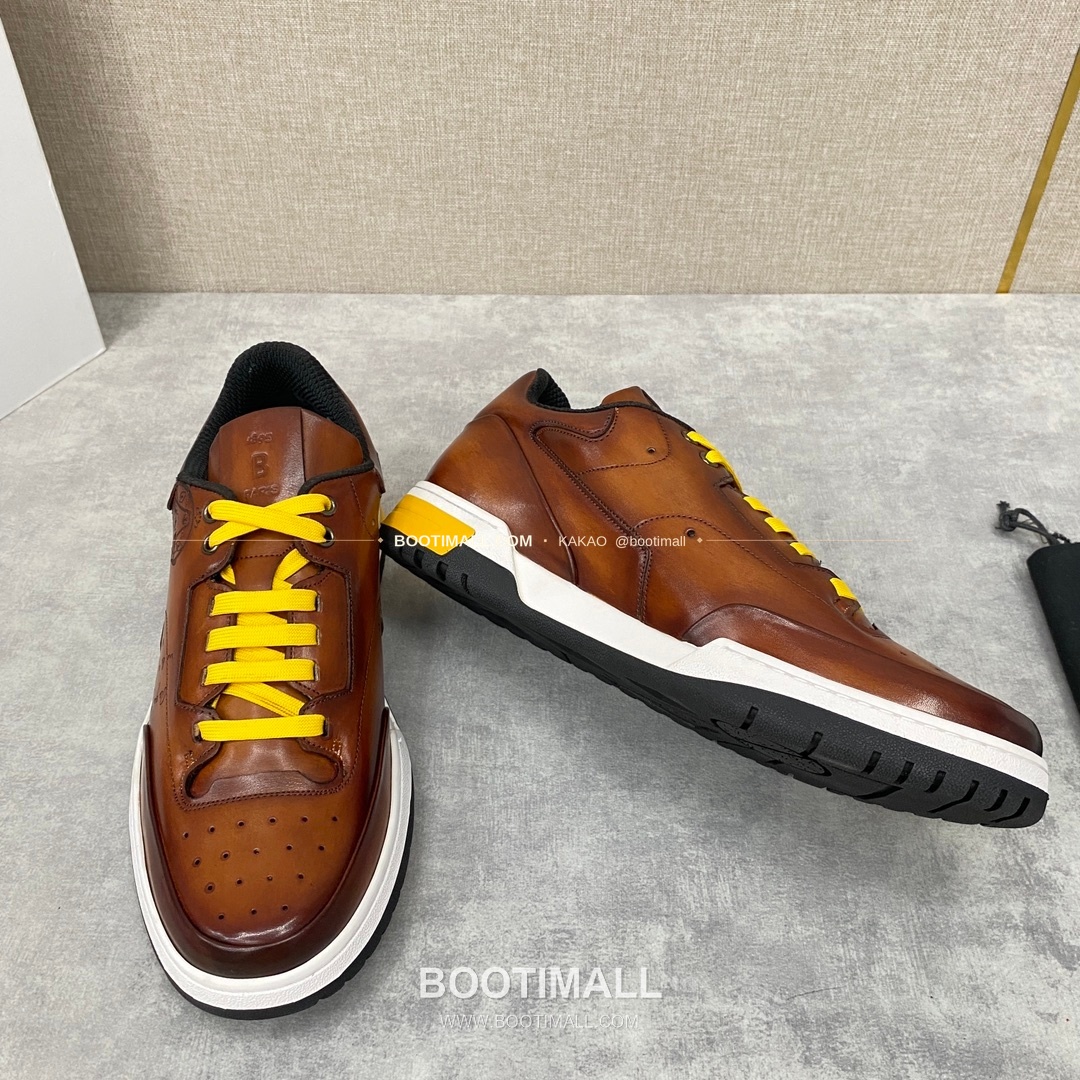 벨루티 플레이오프 송아지가죽 파티나 멀티컬러 스니커즈 Berluti Playoff Calfskin Patina Multicolor Sneakers 4