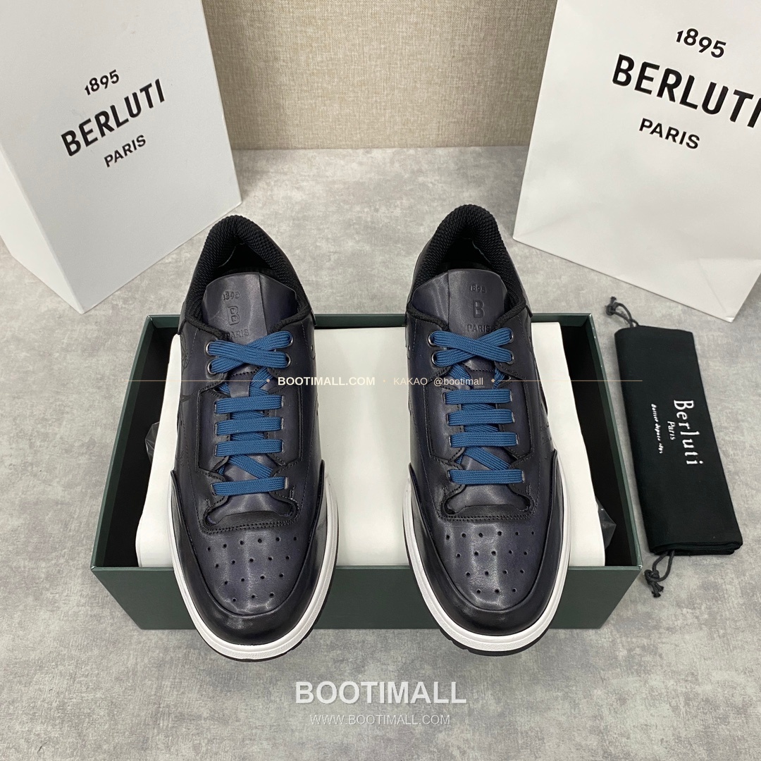 벨루티 플레이오프 송아지가죽 파티나 멀티컬러 스니커즈 Berluti Playoff Calfskin Patina Multicolor Sneakers 1