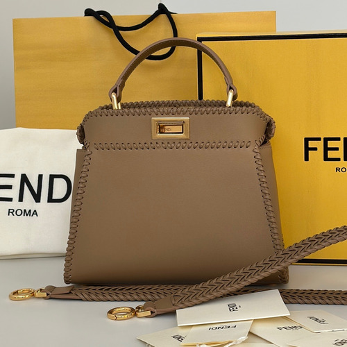 Fendi Peekaboo Small Calfskin Leather Bag 펜디 피카부 스몰 카프스킨 레더 백 23cm