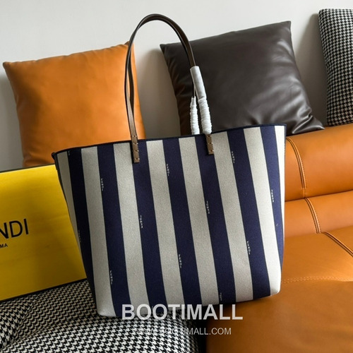 Fendi Baguette Large Tote Pequin FF Jacquard Fabric Bag 펜디 바게트 라지 토트 페퀸 FF 자카드 패브릭 백 35cm