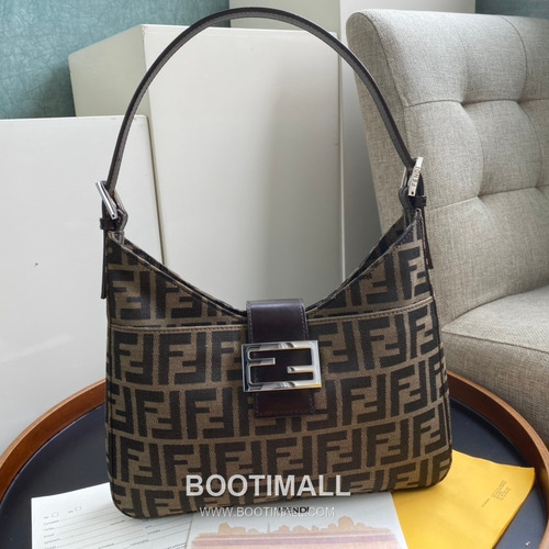 Fendi Vintage FF Canvas Shoulder Bag 펜디 빈티지 FF 캔버스 숄더백 9018M58 29cm