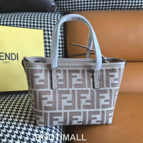 Fendi FF Denim Effect Jacquard Mini Tote Bag 펜디 FF 데님 이펙트 자카드 미니 토트백 83278M55 15.5cm