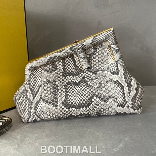 Fendi First Python Leather Small Bag 펜디 퍼스트 파이톤 가죽 스몰 토트 클러치백 129M190 26cm