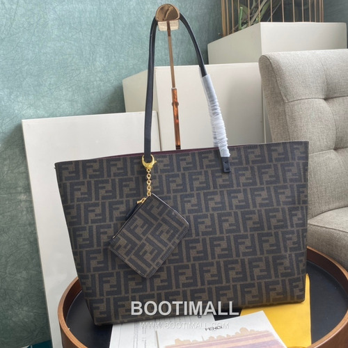 Fendi Roll Bags FF Leather Large Shopping Tote 펜디 롤백 FF 가죽 라지 쇼핑 토트백 80M58 35cm