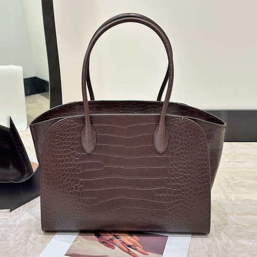 The Row Marlo 14 Crocodile Embossed Leather Tote Bag 더로우 마를로 14 크로커다일 엠보스 가죽 토트백 8823 36cm