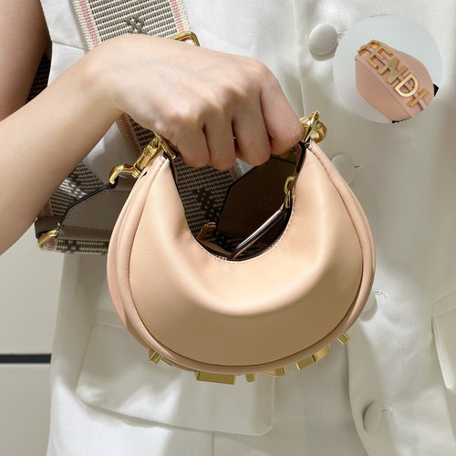 Fendi Fendigraphy Mini Calfskin Shoulder Bag 펜디 그래피 미니 카프스킨 숄더백 16.5cm