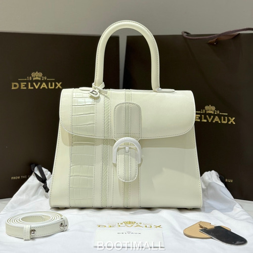 Delvaux Brillant BL Box Calf & Exotic Leather 델보 브리앙 BL 토트 숄더백 28cm