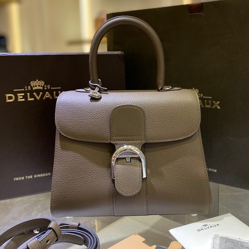 Delvaux Brillant PM Rodéo Calf Leather 델보 브리앙 PM 로데오 카프 토트 숄더백 24cm