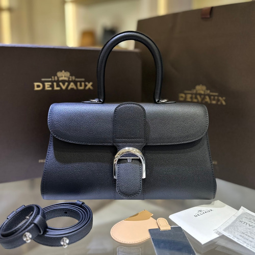 Delvaux Brillant Togo Leather 델보 브리앙 토고 레더 토트 숄더백 28cm