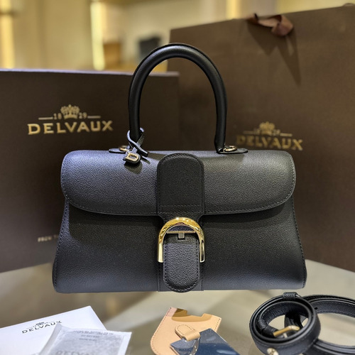 Delvaux Brillant Togo Leather 델보 브리앙 토고 레더 토트 숄더백 28cm