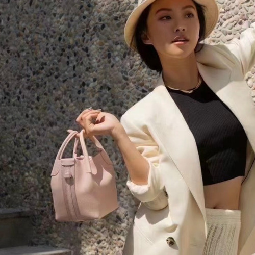 Loro Piana Pian Calfskin Pink Bucket Bag 로로피아나 Pian 카프스킨 핑크 버킷백