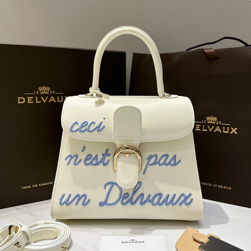 Delvaux Brillant Box Calf Bag 델보 브리앙 박스 카프 탑핸들백 28cm