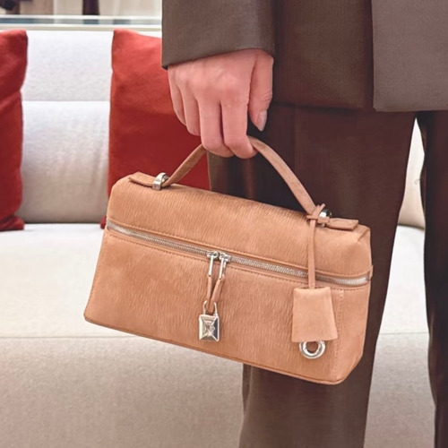 Loro Piana Extra Bag 23 Saddle Leather Bag 로로피아나 엑스트라 백 23 새들 레더 더블지퍼 숄더 크로스백 23cm