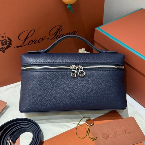 Loro Piana Extra Pocket L19 Woven Calfskin Bag 로로피아나 엑스트라 포켓 L19 위빙 카프스킨 탑핸들 크로스백 19cm