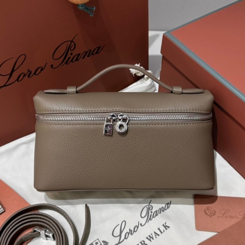 Loro Piana Extra Pocket L19 Woven Calfskin Bag 로로피아나 엑스트라 포켓 L19 위빙 카프스킨 탑핸들 크로스백 19cm