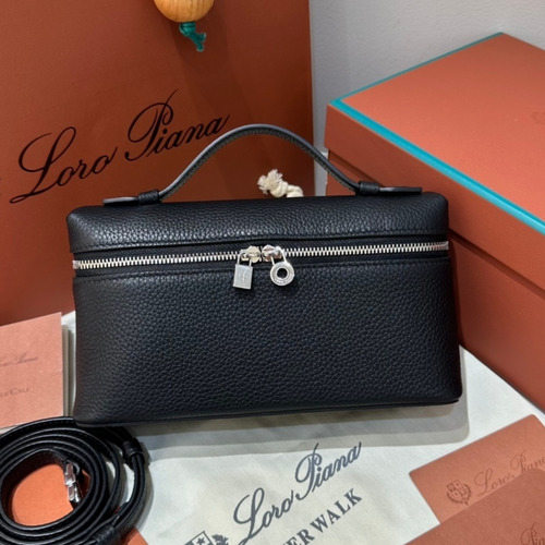 Loro Piana Extra Pocket L19 Woven Calfskin Bag 로로피아나 엑스트라 포켓 L19 위빙 카프스킨 탑핸들 크로스백 19cm