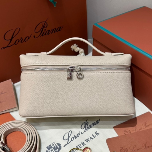 Loro Piana Extra Pocket L19 Woven Calfskin Bag 로로피아나 엑스트라 포켓 L19 위빙 카프스킨 탑핸들 크로스백 19cm