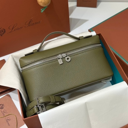 Loro Piana Extra Pocket L19 Calfskin Bag 로로피아나 엑스트라 포켓 L19 카프스킨 탑핸들 크로스백 19cm