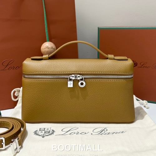 Loro Piana Extra Pocket L19 Woven Calfskin Bag 로로피아나 엑스트라 포켓 L19 위빙 카프스킨 탑핸들 크로스백 19cm