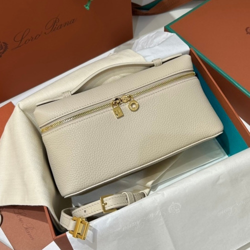 Loro Piana Extra Pocket L19 Woven Calfskin Bag 로로피아나 엑스트라 포켓 L19 위빙 카프스킨 탑핸들 크로스백 19cm